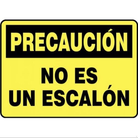 Accuform OSHA CAUTION Safety Sign NOT A STEP SHMSTF653XT